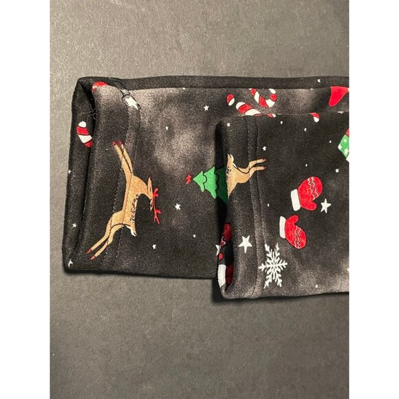 No Boundaries Christmas fleece sweatpants womens medium 7 - 9 24 x 29 black - Picture 7 of 10